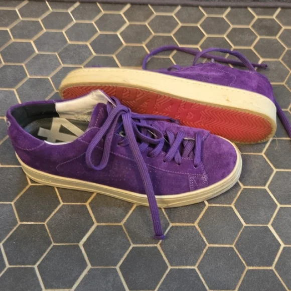P448 Purple Suede Sneakers - Picture 3 of 4